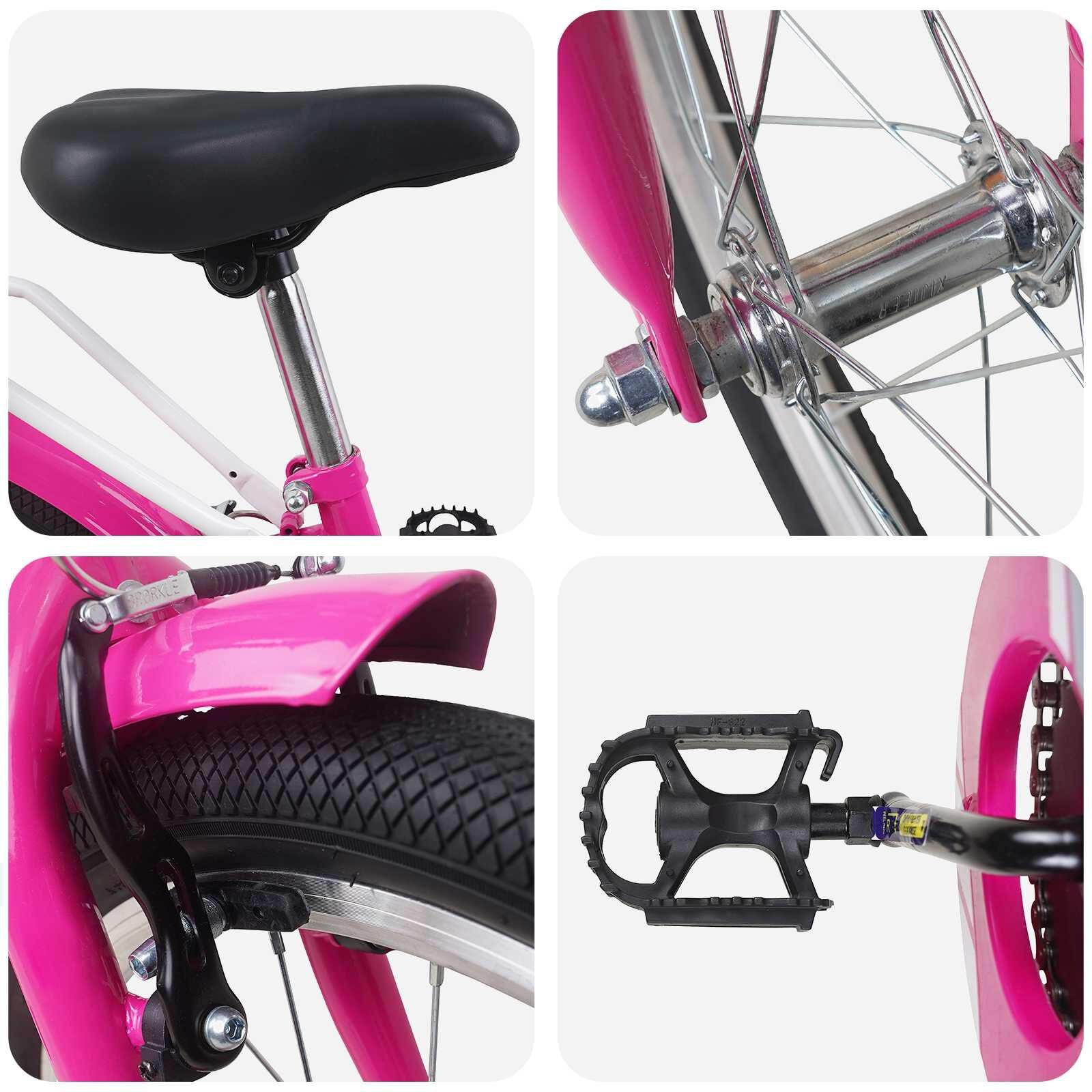 vidaXL Kinderfiets 20 Inch voor 6-11 jaar oud Roze
