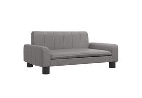 Kinderbank Kunstleer Grijs 70x45x30 cm - 62% Korting!