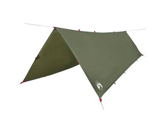 vidaXL Kampeerluifel waterdicht 506x306 cm olijfgroen