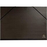 Exacompta Kraft Portfolio met elastiek en handvat - 590 x 720 mm - Zwart