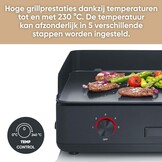 SEVERIN PG 8569 SUAVE Plancha Tafelgrill - 2200 Watt - Zwart - 48 x 27 cm