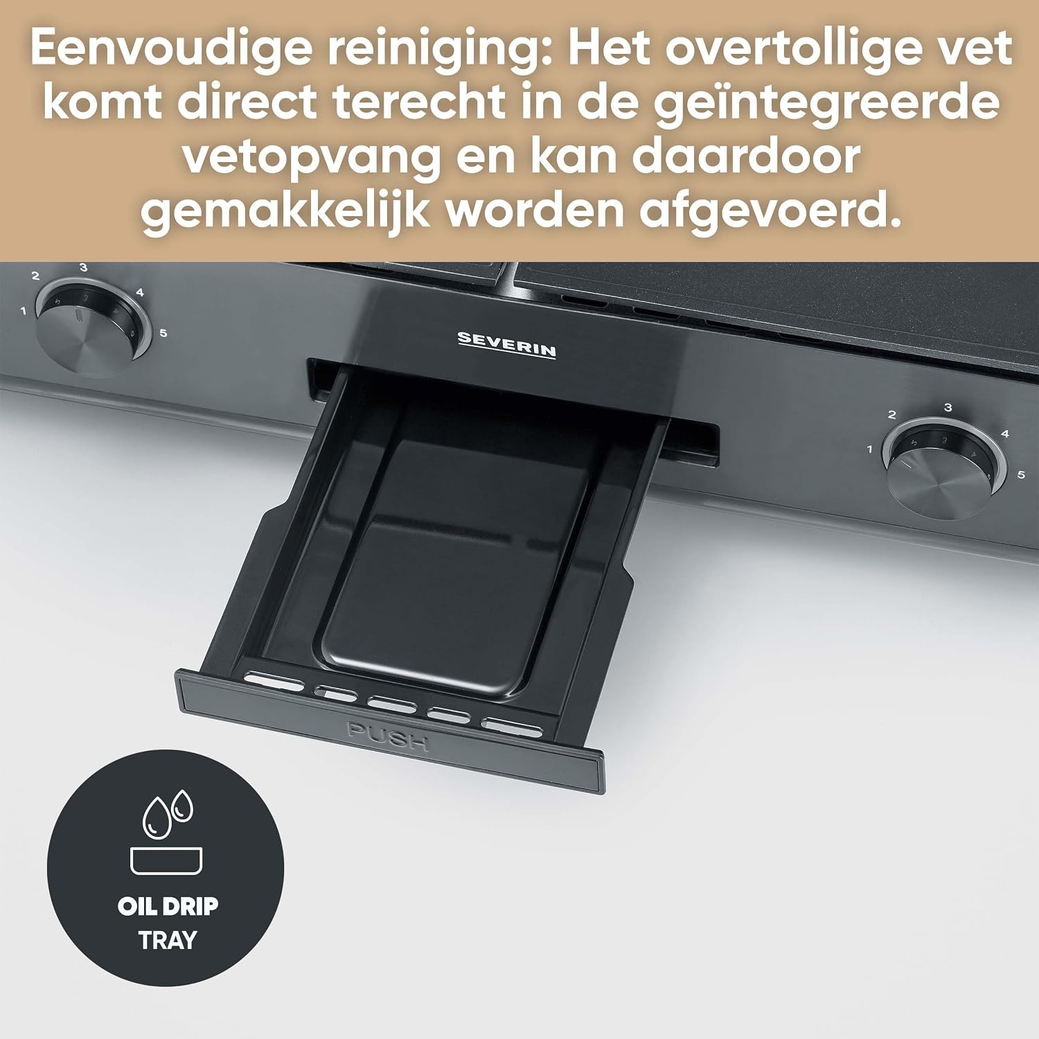 SEVERIN PG 8569 SUAVE Plancha Tafelgrill - 2200 Watt - Zwart - 48 x 27 cm