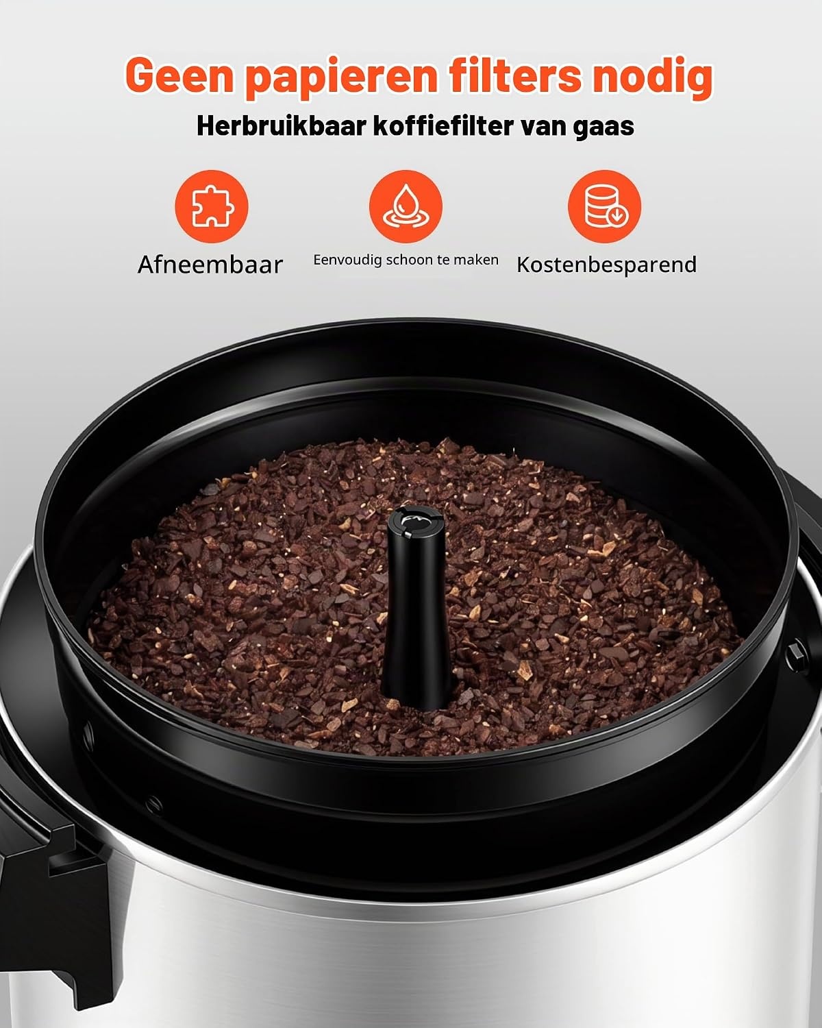 VEVOR Commerciële warme drankendispenser voor koffie, 6,3 l, 42 kopjes, 1190 W, warmwaterdispenser met druppelvrije kraan, automatische temperatuurregeling, voor catering, feesten, kerken en - Maat 6.3 L