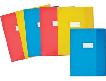 OXFORD 6 stuks notitieboekomslagen, 24 x 32 cm, hoge kwaliteit, verschillende kleuren