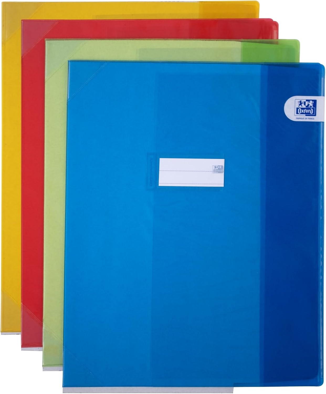 OXFORD 6 stuks notitieboekomslagen, 24 x 32 cm, hoge kwaliteit, verschillende kleuren