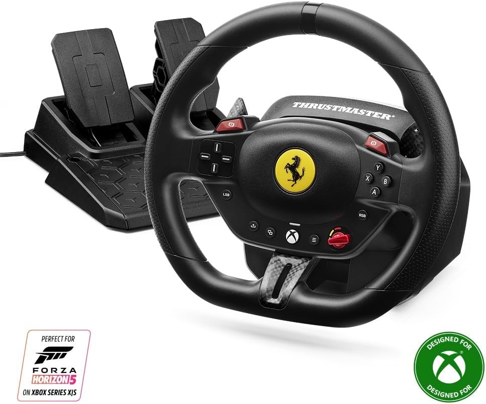 Thrustmaster T98 Ferrari 296 GTS - Racestuur en Pedalenset - XBOX & PC