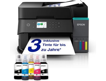 EcoTank ET-3956 witte A4 multifunctionele printer met AirPrint inkttanks met ADF, dubbelzijdig afdrukken, scannen en kopiëren, tot 3 jaar inkt inbegrepen