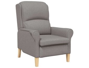 vidaXL Fauteuil Taupe Stof