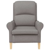 vidaXL Fauteuil Taupe Stof