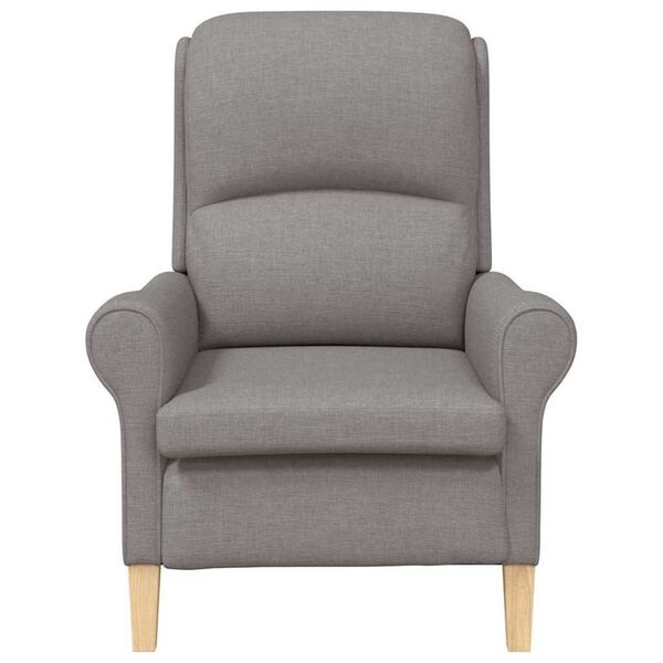 vidaXL Fauteuil Taupe Stof