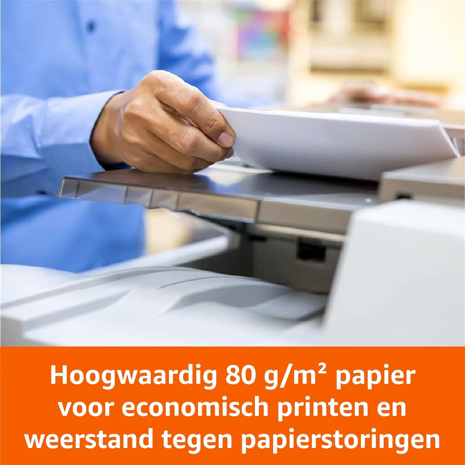 Amazon Basics Printerpapier, DIN A4, 80 g/m², 2500 stuks, 5 verpakkingen van 500, wit