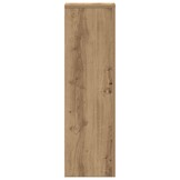vidaXL Plantenstandaards 2 st 25x25x80 cm hout artisanaal eikenkleurig