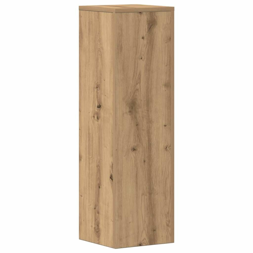 vidaXL Plantenstandaards 2 st 25x25x80 cm hout artisanaal eikenkleurig