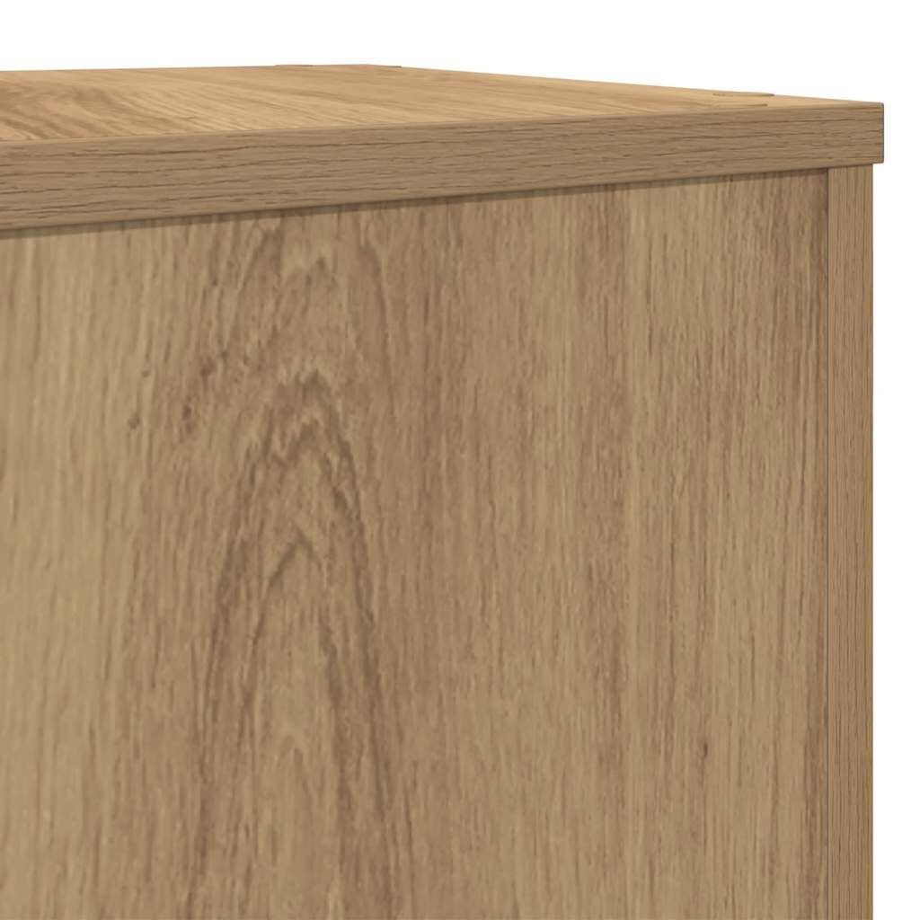 Set van 2 Houten Plantenstandaards 80 cm - Eikenkleurig met 33% Korting