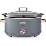 Tower Infinity Slow Cooker - 6,5 Liter - Zwart en Roségoud