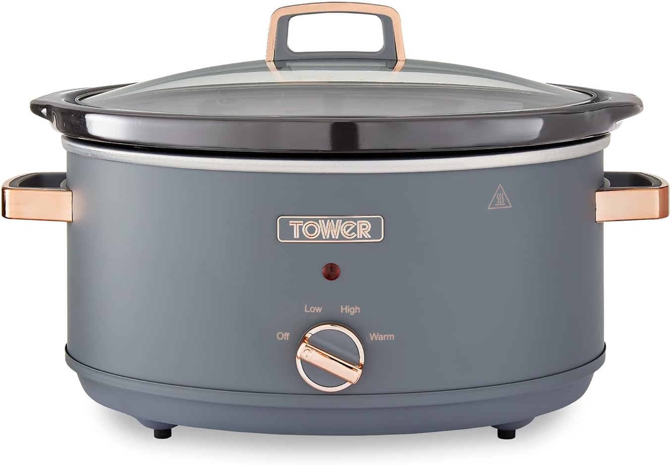 Tower Infinity Slow Cooker - 6,5 Liter - Zwart en Roségoud