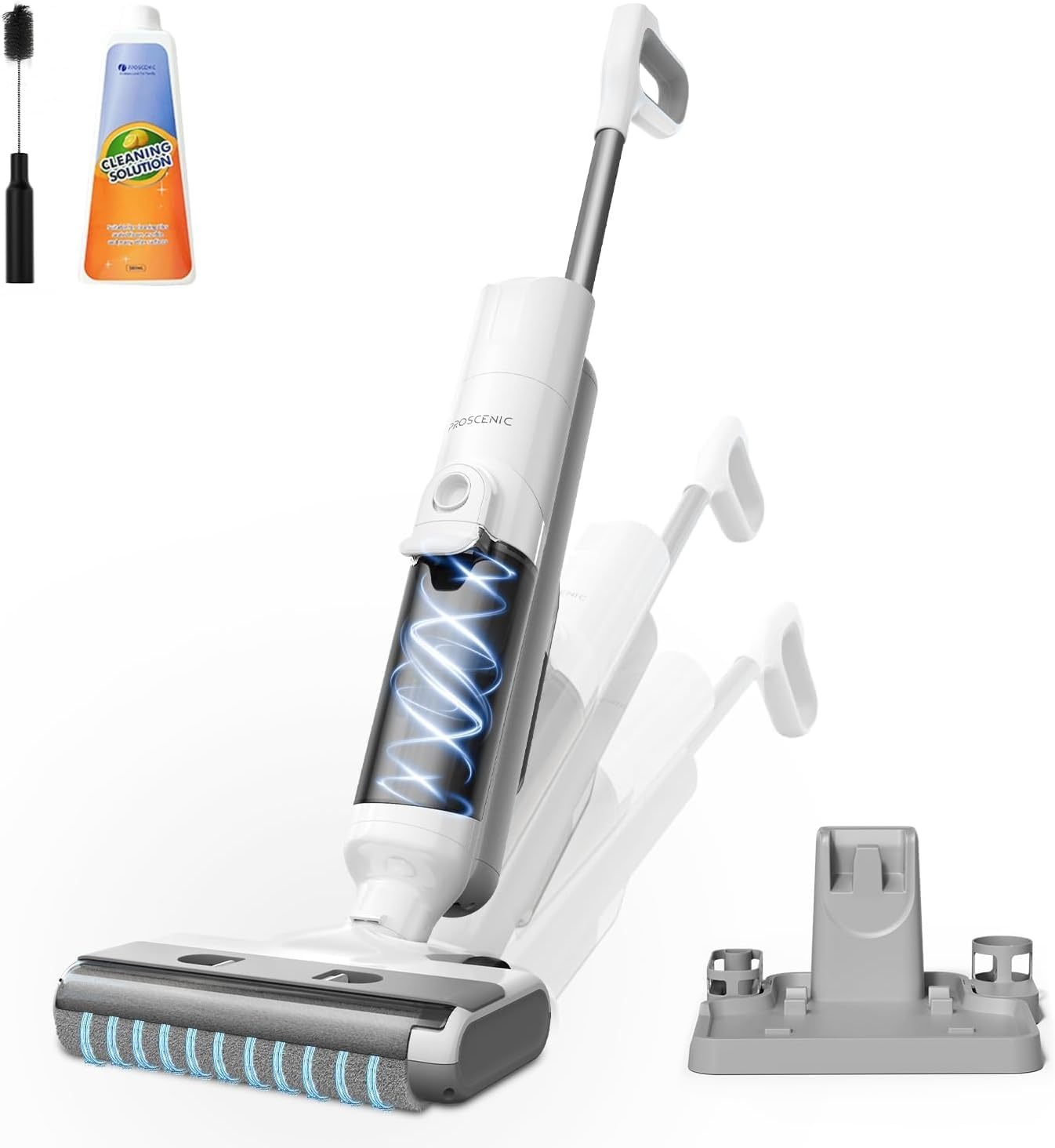 Proscenic F10 Ultra Draadloze Steelstofzuiger en Dweil – Wit – 3-in-1 Nass-Droogreiniger