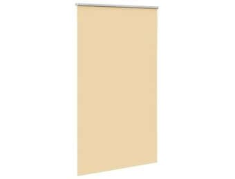 vidaXL Rolgordijn verduisterend 130x230 cm stofbreedte 126,6 cm beige