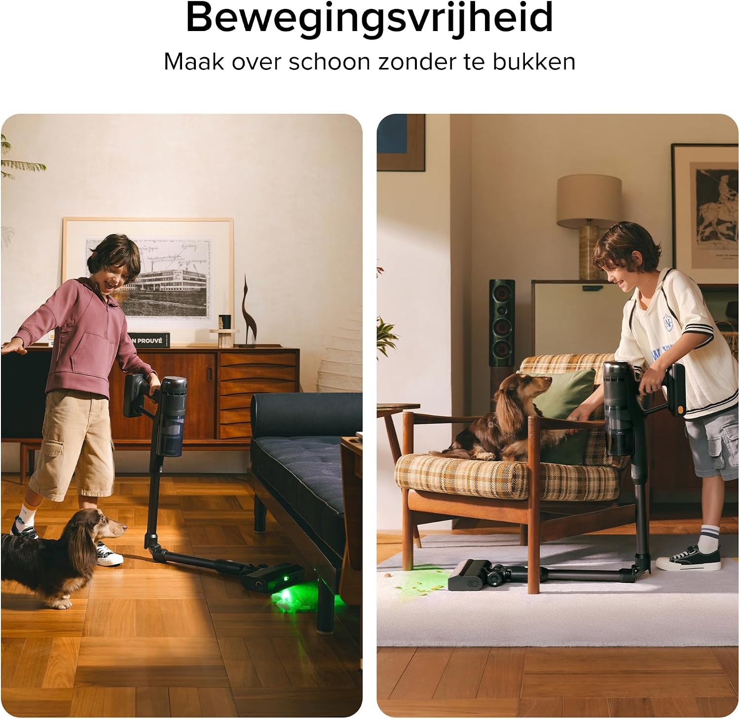 roborock H60 Ultra draadloze stofzuiger, 210 AW, 90 minuten looptijd, flexibele slang 90 graden, led-stofherkenning, anti-klitteborstel voor tapijten, vloeren en dierenharen