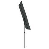vidaXL Parasol met aluminium paal 180x110 cm antracietkleurig