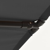 vidaXL Parasol met aluminium paal 180x110 cm antracietkleurig