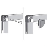 Nobo Basic whiteboard, magnetisch, droog afwasbaar, memobord en magnetische tekenborden, zilveren aluminium frame, 900 x 600 mm, exclusief Amazon - Maat 90B x 60H cm