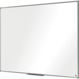 Nobo Basic whiteboard, magnetisch, droog afwasbaar, memobord en magnetische tekenborden, zilveren aluminium frame, 900 x 600 mm, exclusief Amazon - Maat 90B x 60H cm