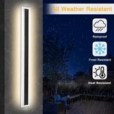 25W 120CM Zwarte IP65 LED-Wandlamp voor buiten,Koel Wit Licht 6000K
