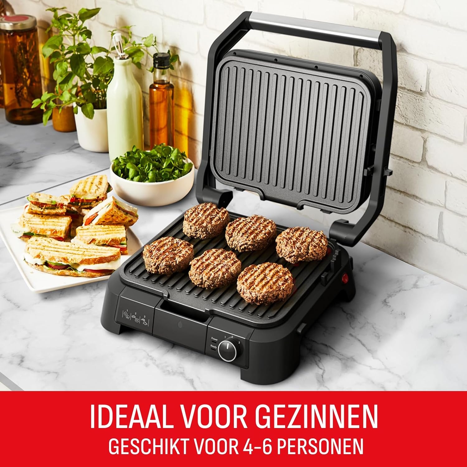 Tefal SuperGrill 3-in-1 contactgrill, 2000 W, barbecue en ovenstand GC510D