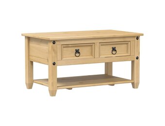vidaXL Salontafel met lades Corona 85x50x45 cm massief grenenhout
