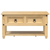 vidaXL Salontafel met lades Corona 85x50x45 cm massief grenenhout