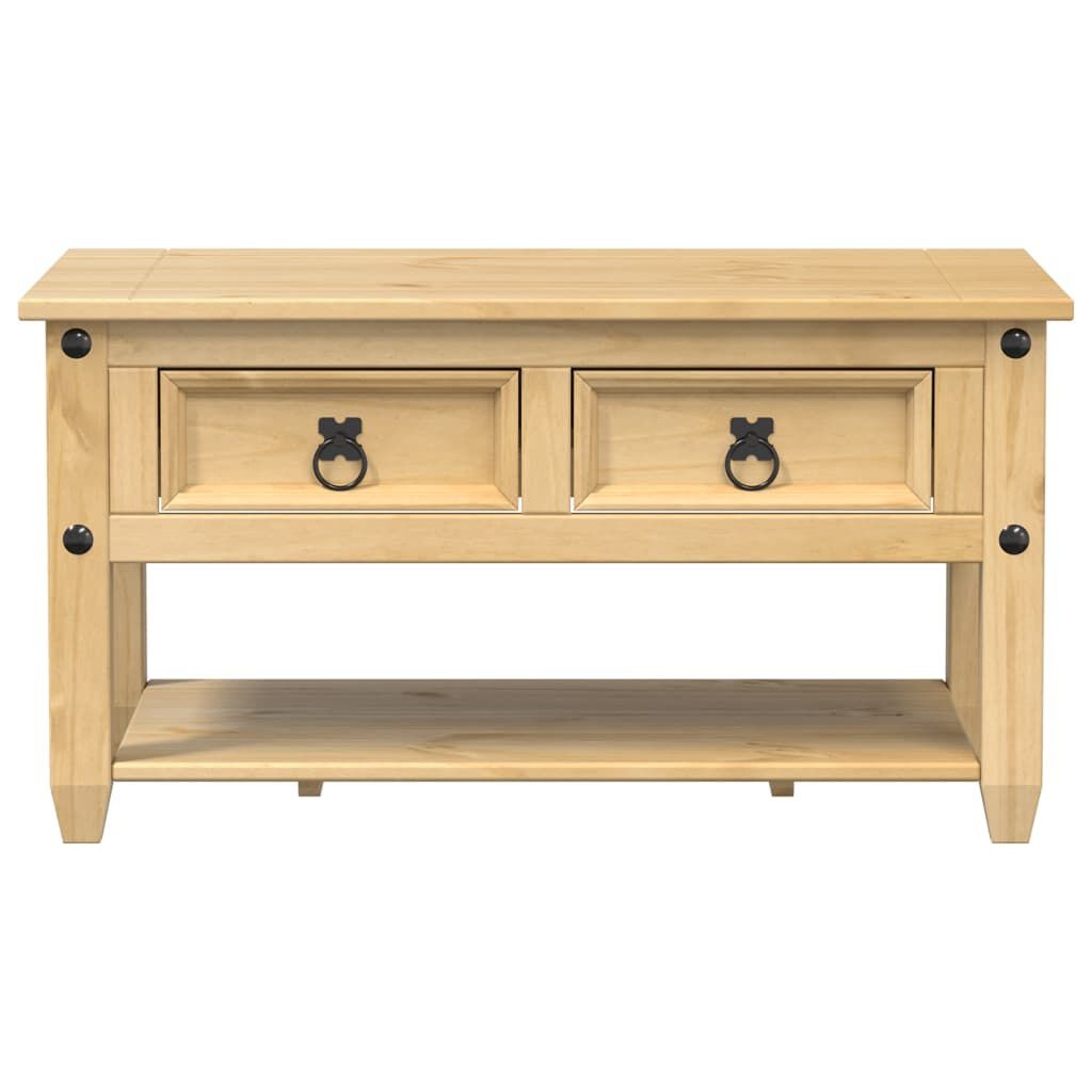 vidaXL Salontafel met lades Corona 85x50x45 cm massief grenenhout