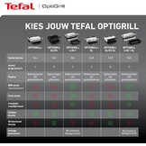 Tefal OptiGrill GC705D16 Contactgrill 2000W - RVS