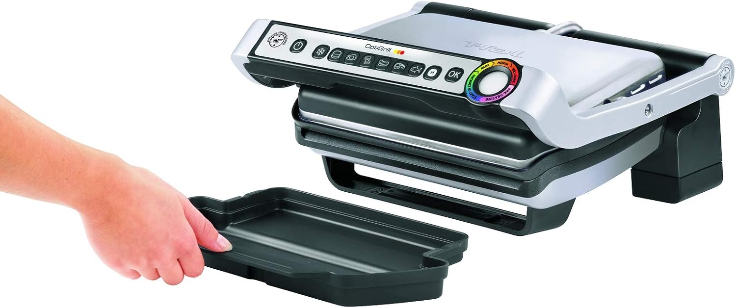 Tefal OptiGrill GC705D16 Contactgrill 2000W - RVS