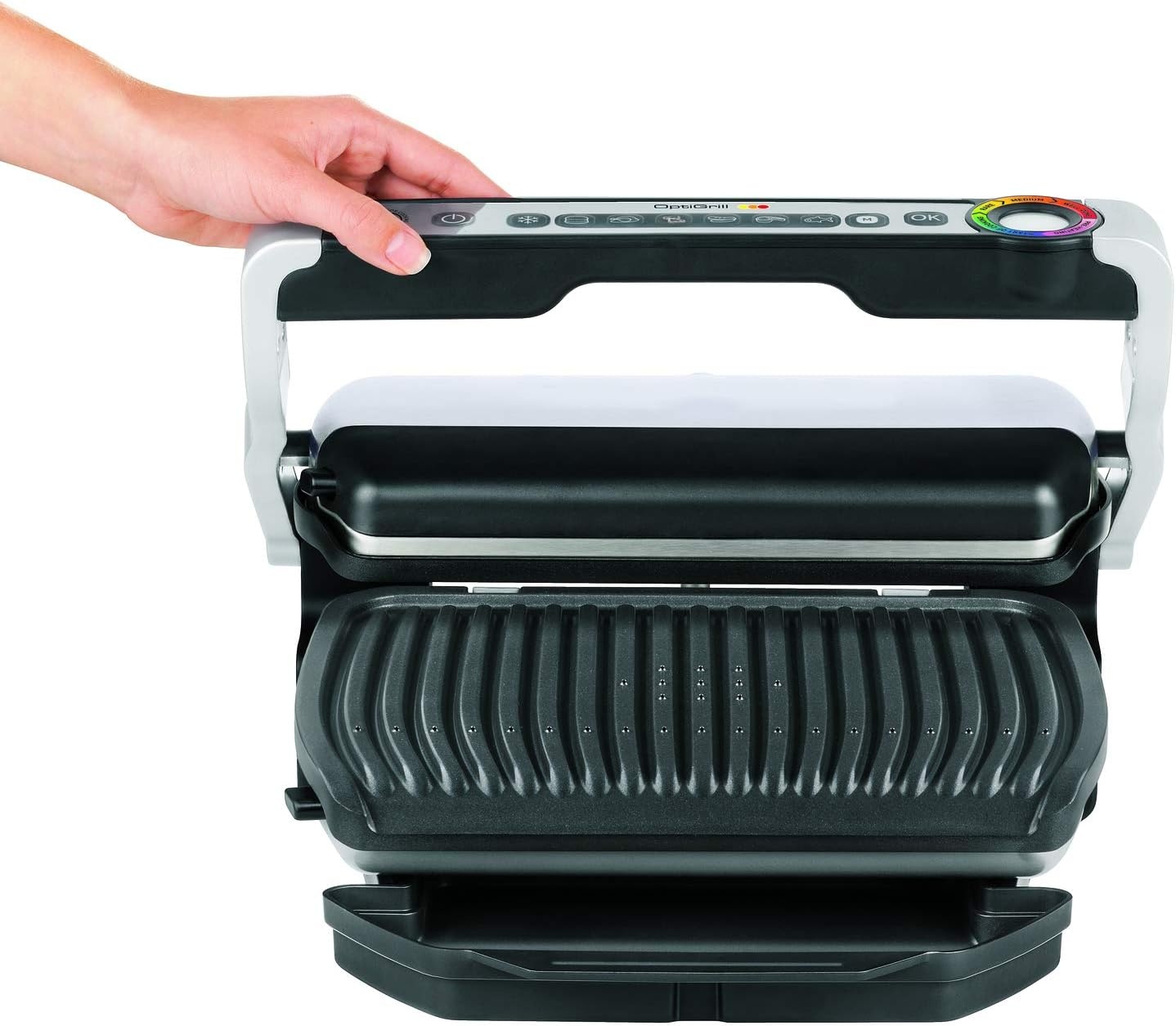 Tefal OptiGrill GC705D16 Contactgrill 2000W - RVS