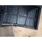 vidaXL Tuinstoel met kussen poly rattan zwart