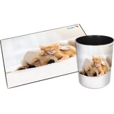 Bureauonderlegger Hond & Kat 53x40cm Antislip - Kinderkamer Korting!
