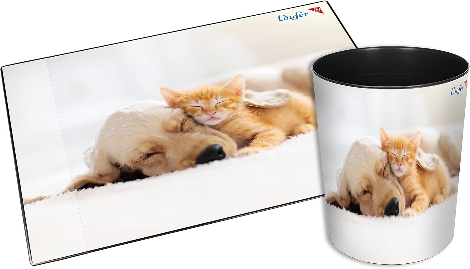 Bureauonderlegger Hond & Kat 53x40cm Antislip - Kinderkamer Korting!