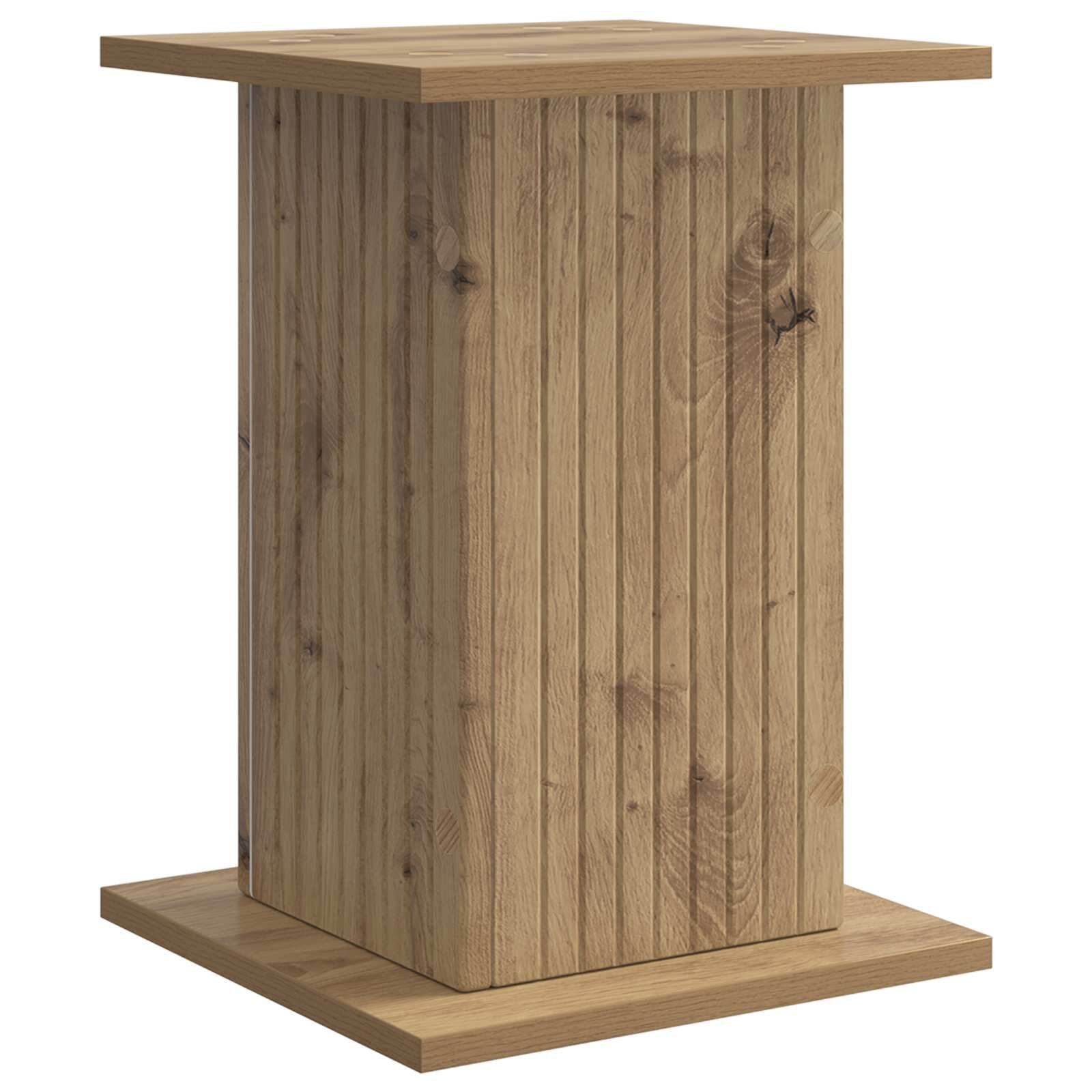 Plantenstandaard Artisanaal Eiken 30,5x30x43 cm - 33% Korting