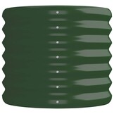 Verhoogde Plantenbak Staal Groen 152x40x36 cm - 33% Korting!