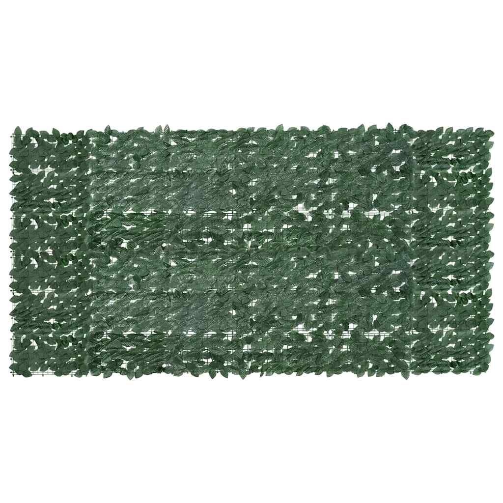 VidaXL Balkonscherm Donkergroene Bladeren 300x150 cm - 34% Korting