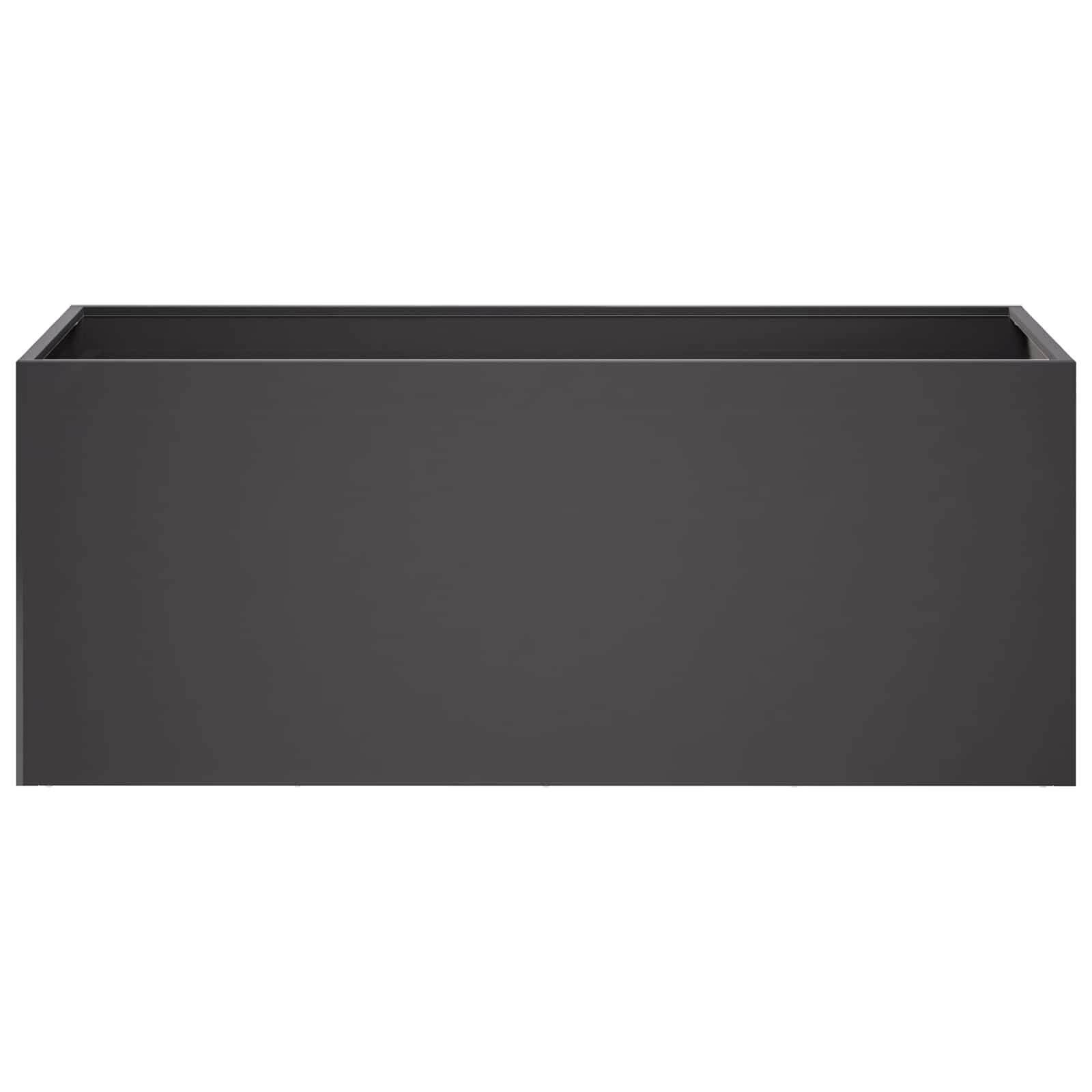 2x Zwarte Plantenbak 80x40x40 cm - Koudgewalst Staal met 54% Korting