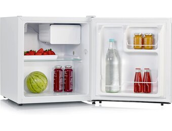 Elektrische Minikoelkast 50L Wit met Vriesvak & 54% Korting