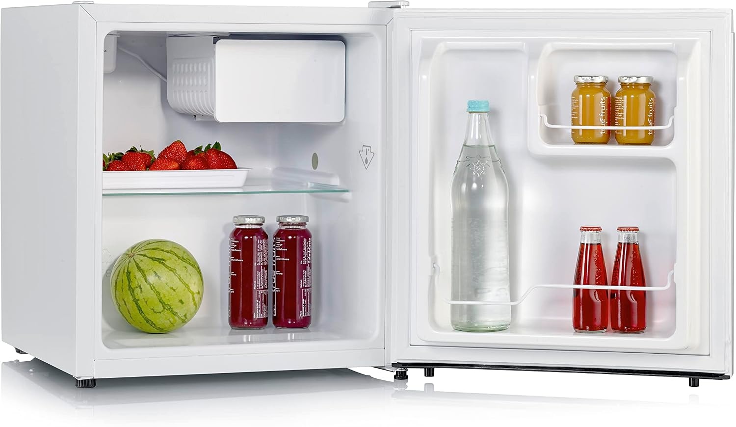 Elektrische Minikoelkast 50L Wit met Vriesvak & 54% Korting