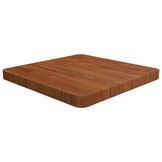VidaXL Tafelblad Donkerbruin Eiken 50x50cm - 54% Korting