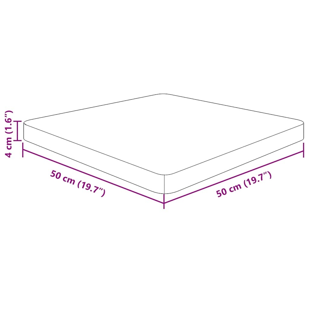 VidaXL Tafelblad Donkerbruin Eiken 50x50cm - 54% Korting