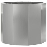 Plantenbak Staal Zilver 60x60x50 cm - 34% Korting!