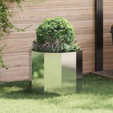 Plantenbak Staal Zilver 60x60x50 cm - 34% Korting!
