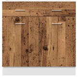 Onderkast met lade Lyon - 80x46x81,5 cm Oud Houtkleurig - 34% Korting