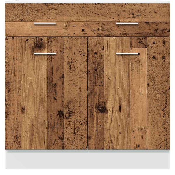 Onderkast met lade Lyon - 80x46x81,5 cm Oud Houtkleurig - 34% Korting